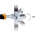 Llave trinquete universal 1/4" 3/8" 1/2" 180 grados