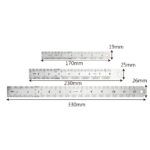 Regla de acero inoxidable