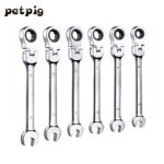 Juego de llaves mixtas ratchet de rotación (12 piezas)