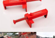 Alineadores de Ladrillos (2 Unidades) - Herramienta Esencial de PVC Plástico para Maestros de Albañilería