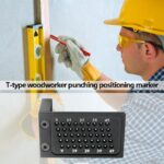 Posicionador de Agujeros - Escuadra de 90 Grados, hasta 50mm, Aleación de Aluminio, Durable y Preciso