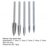 Juego de 5 Brocas para Tallar Madera - Diseño Multiusos y Acero de Alta Calidad