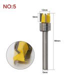 Fresa de Limpieza para Router - Vástago de 6mm con Revestimiento de Teflón