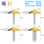Fresa para Router para Hacer Media Luna | Cortes Precisos en Melamina, Madera y MDF