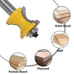 Fresa para Router de Madera Modelo 9, Carburada, Vástago de 8mm