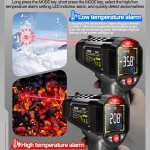 Termómetro Infrarrojo Digital ANENG TH-203 - Rango de -50°C a 600°C