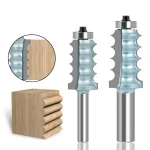 Fresa de moldeado con múltiples medias lunas – Vástago 8mm, corte limpio en madera y melamina