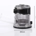 Base Circular Antipolvo para Enrutadora 1/4" – Compatible con Recortadoras de Madera, Aluminio y PVC de Ingeniería