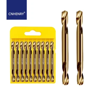 Juego de 10 Brocas Helicoidales de Doble Cabeza HSS para Metal y Madera