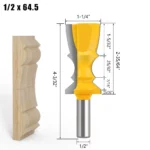 Fresa para Molduras en Madera Vástago 1/2” | Broca Router Profesional para MDF y Carpintería