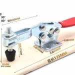 Abrazadera de Palanca Horizontal 225D de Liberación Rápida – Juego de 2 Unidades- 200 kg